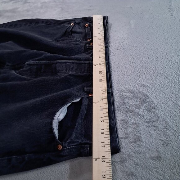 Levis 501 XX Jeans Men's 35x31, Tag 36x34 Black Button Fly Relaxed Straight Leg - Picture 7 of 14